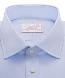 Pale Blue Classic Fit French Cuff Royal Oxford Dress Shirt