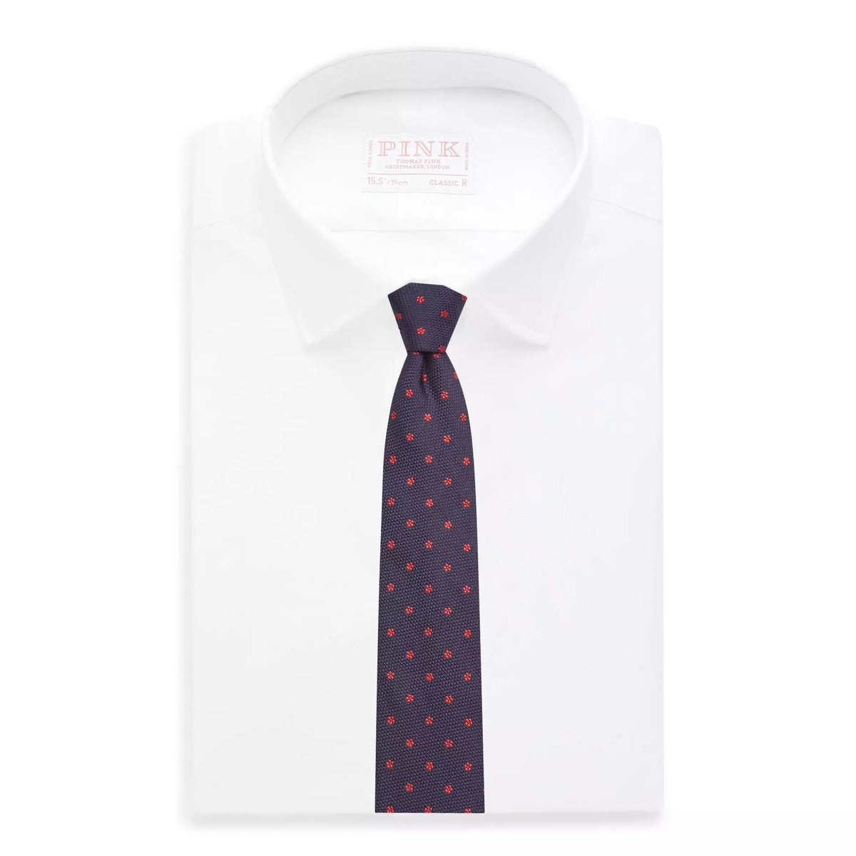 White Classic Fit Royal Oxford Dress Shirt