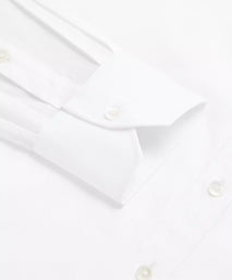 White Classic Fit Royal Oxford Dress Shirt