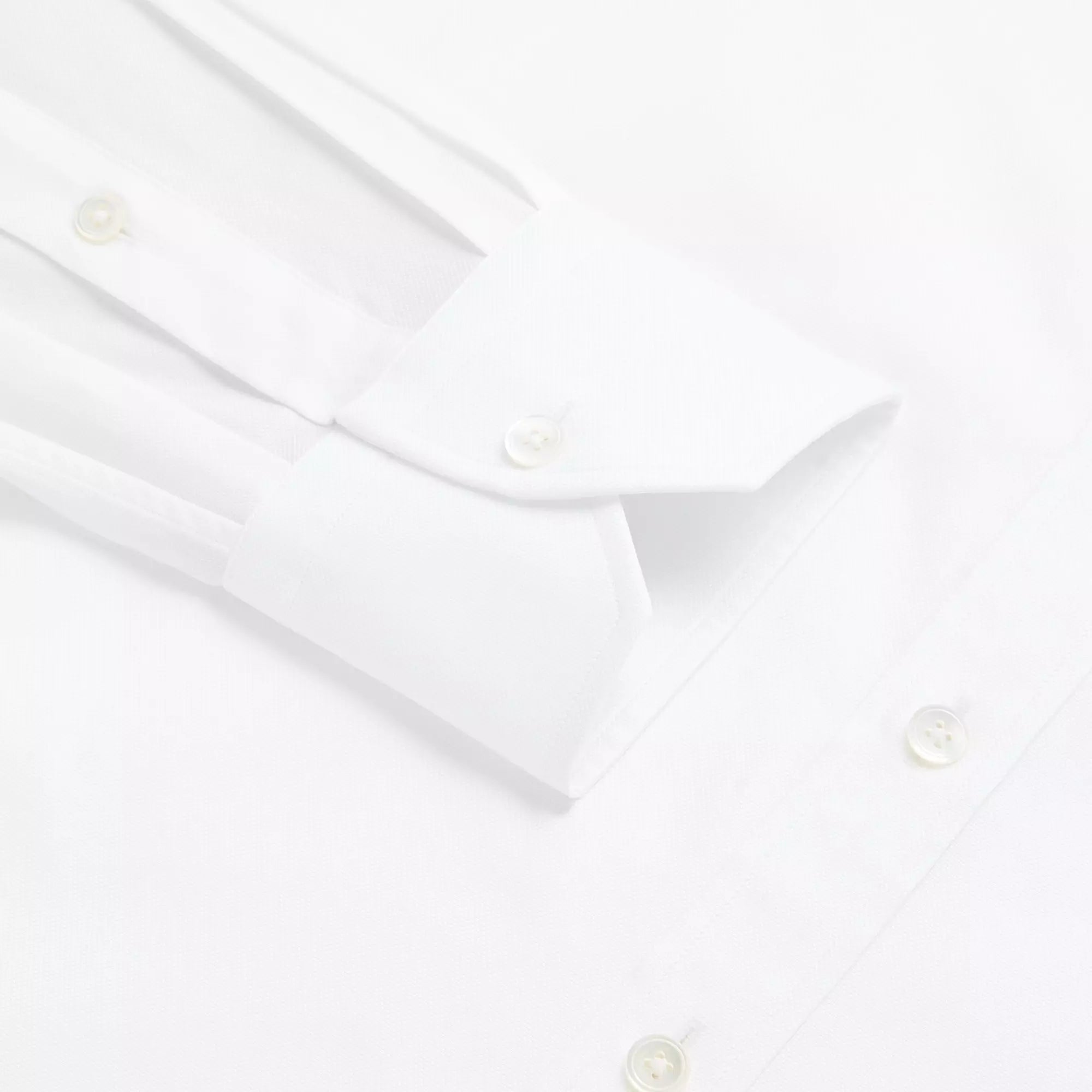 White Classic Fit Royal Oxford Dress Shirt