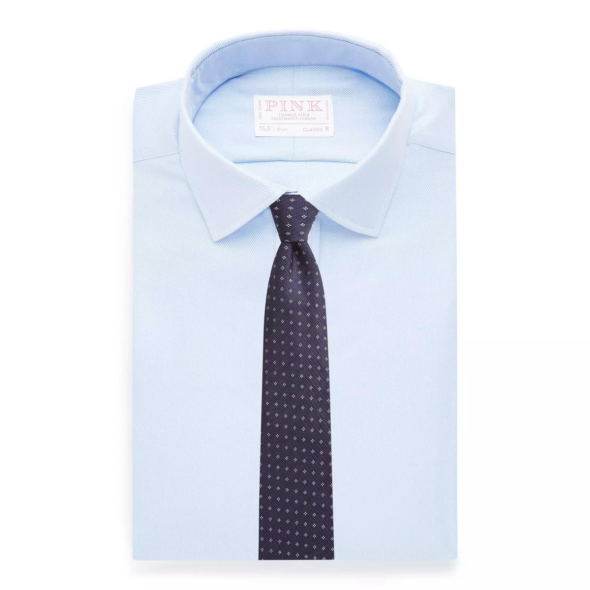 Pale Blue Classic Fit Royal Twill Dress Shirt