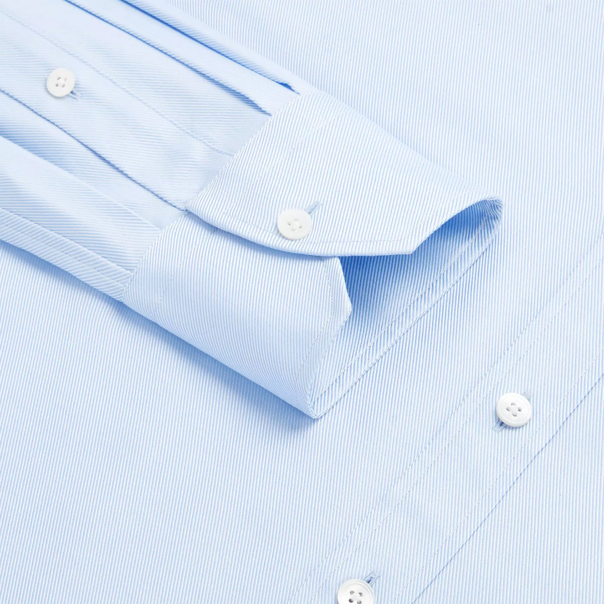 Pale Blue Classic Fit Royal Twill Dress Shirt