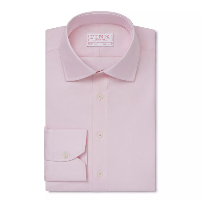 Pale Pink Classic Fit Royal Twill Dress Shirt