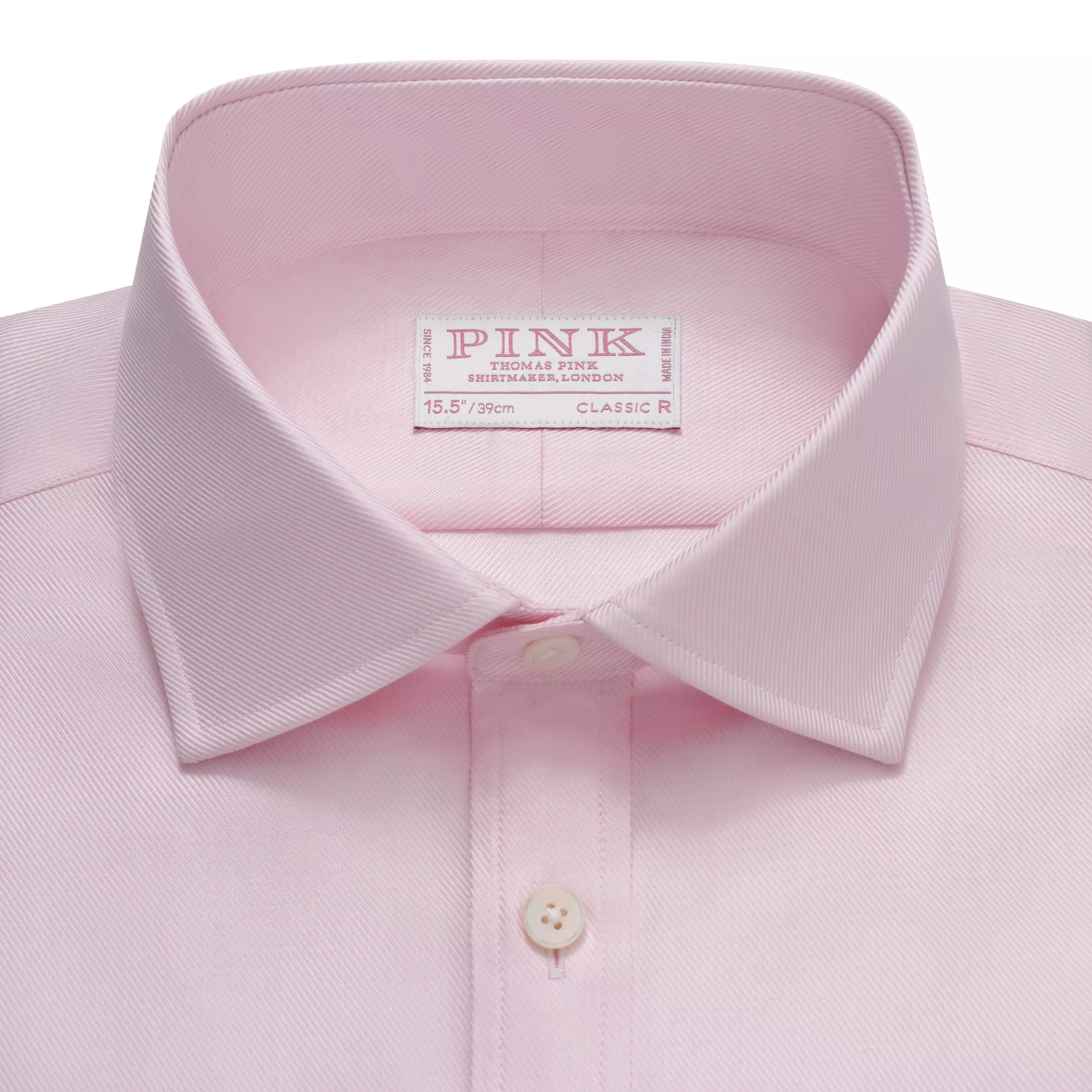 Pale Pink Classic Fit Royal Twill Formal Shirt – Thomas Pink