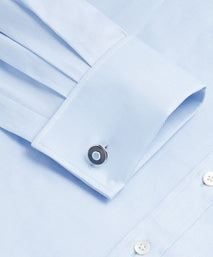 Pale Blue Classic Fit French Cuff Royal Twill Dress Shirt