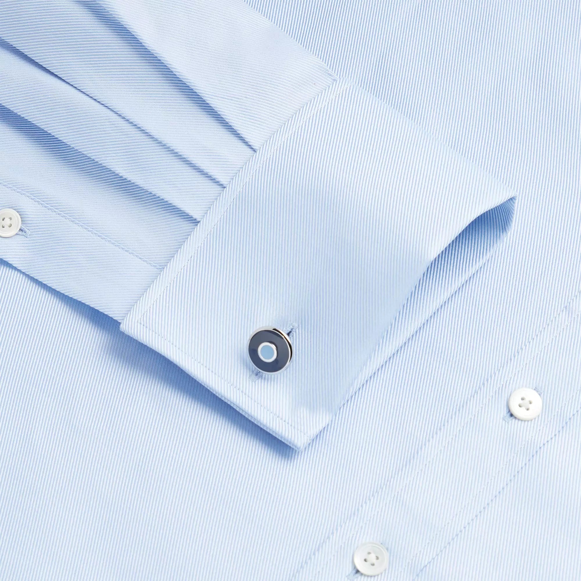 Pale Blue Classic Fit French Cuff Royal Twill Dress Shirt