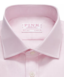 Pale Pink Classic Fit French Cuff Royal Twill Dress Shirt