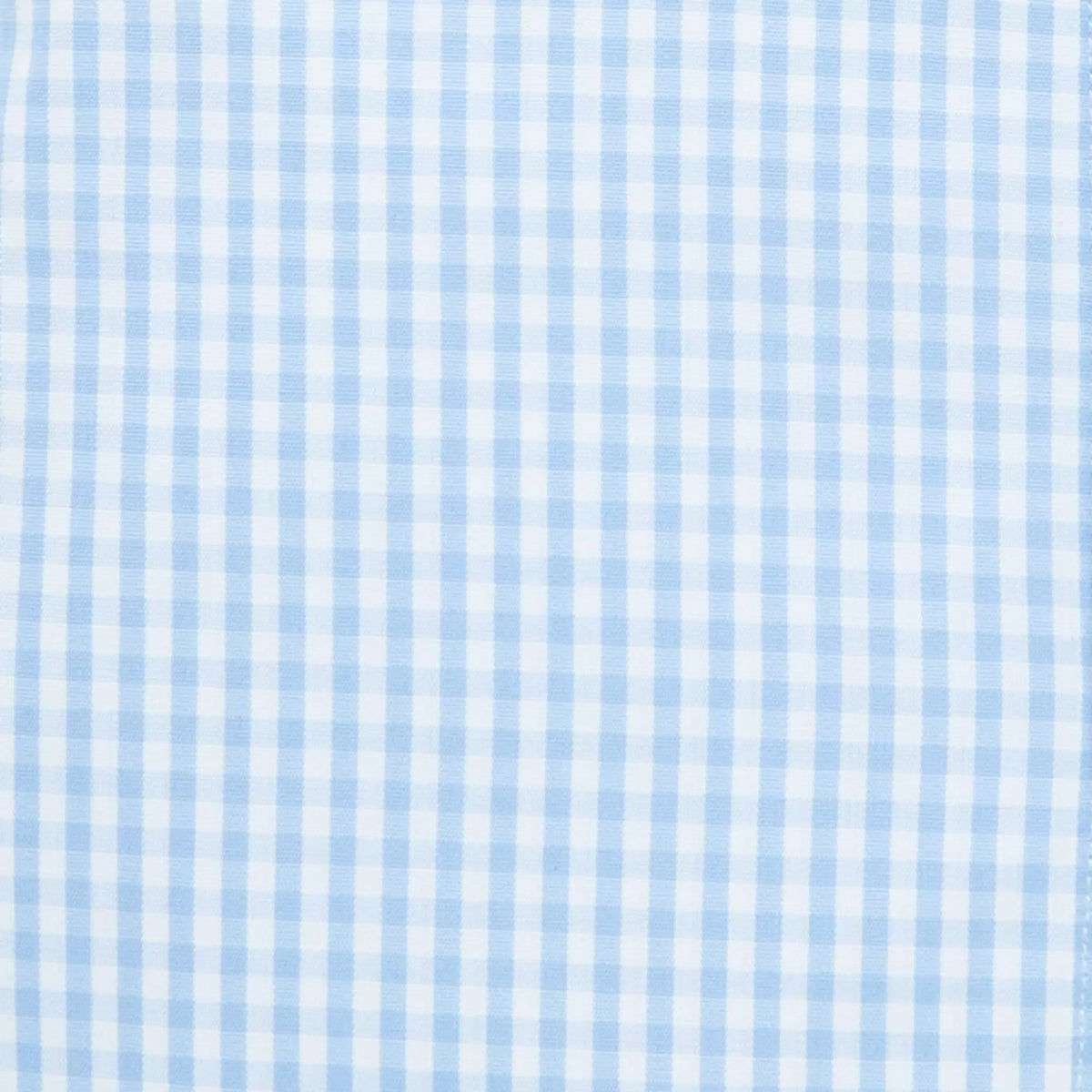 Pale Blue & White Classic Fit French Cuff Core Poplin Gingham Dress Shirt