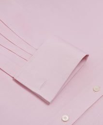 Pale Pink Classic Fit French Cuff Poplin Dress Shirt