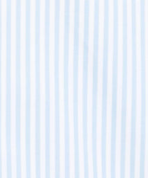 Pale Blue & White Classic Fit French Cuff Core Poplin Bengal Stripe Dress Shirt