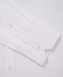 White Classic Fit Solid Cotton Formal Shirt
