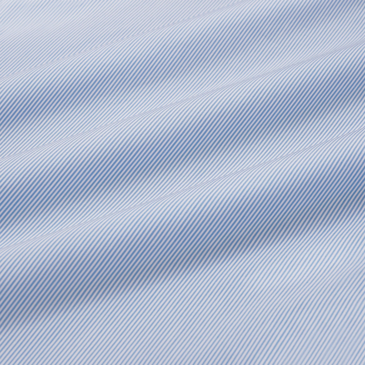 Sky Blue & White Athletic Fit Fancy Fine Stripe Dress Shirt