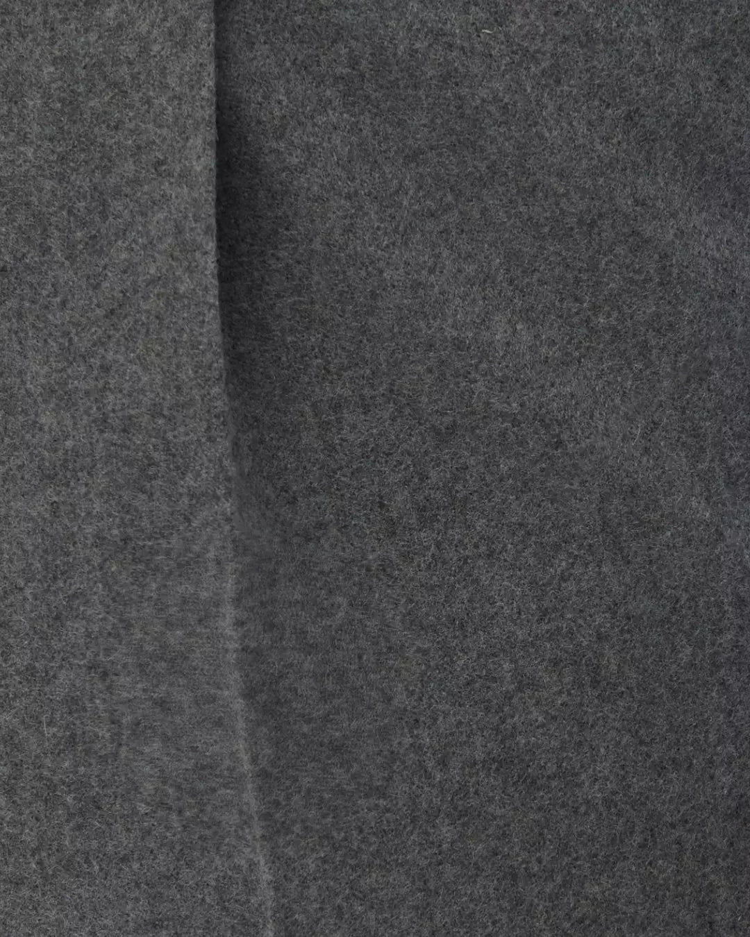 Gray Tailored Fit Merino Wool Pleated Pants