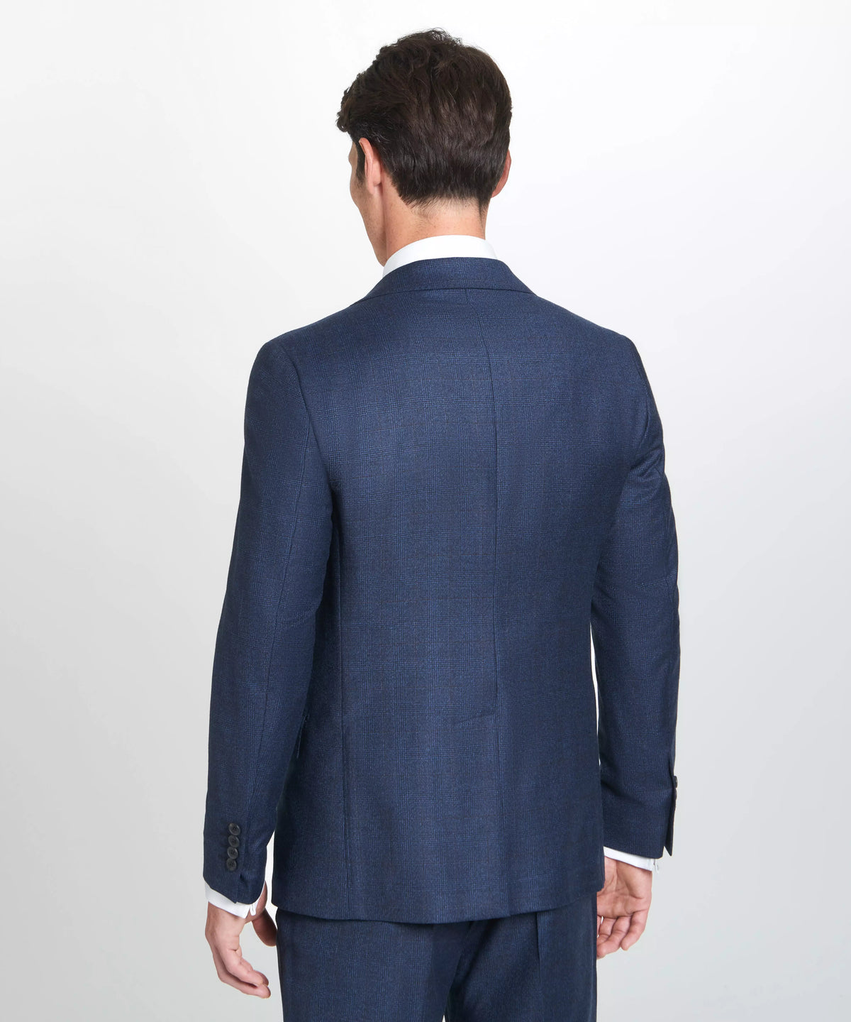 Navy & Neutral Tailored Fit Pow Check Jacket