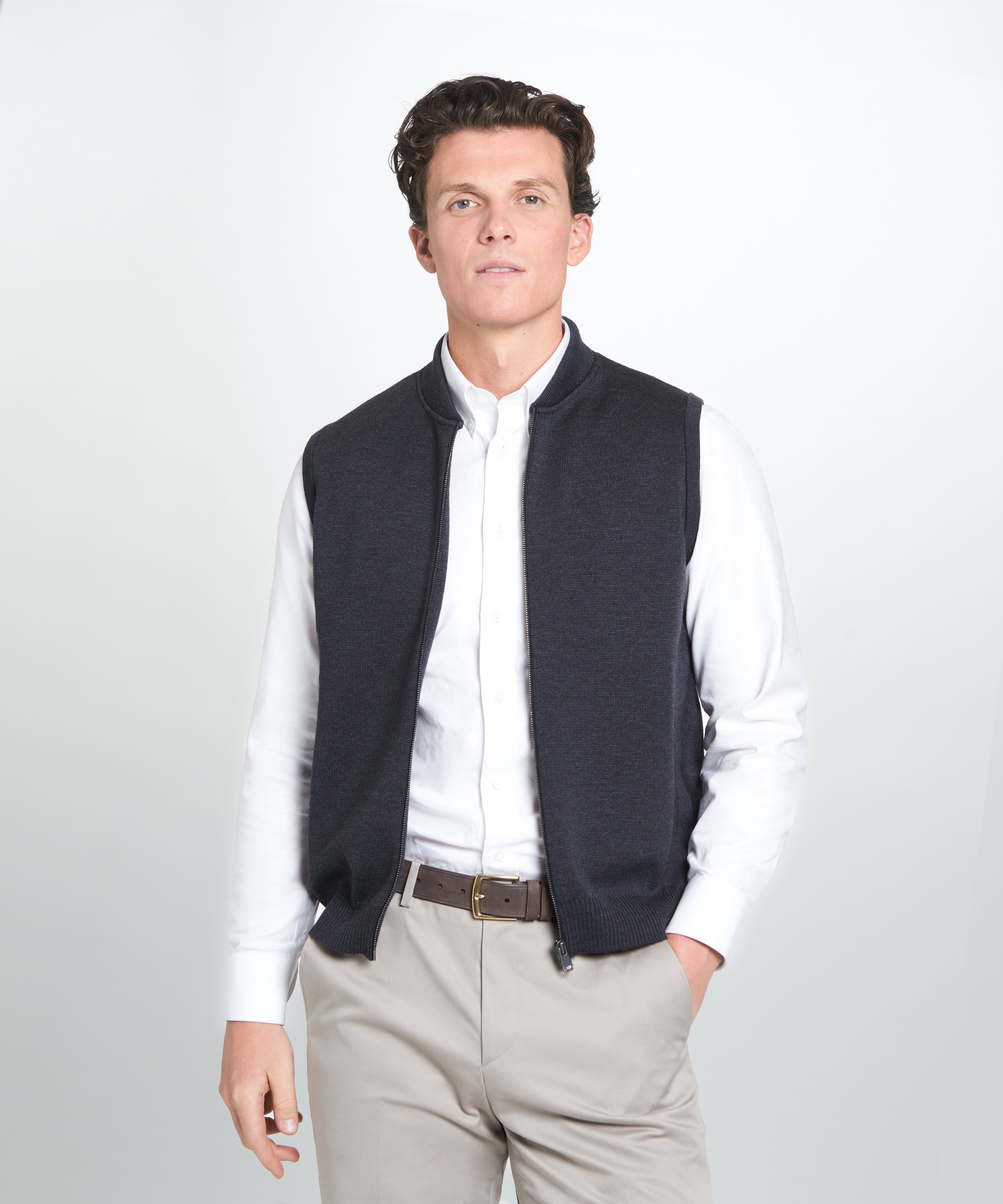 L’Appartement COTTON WOOL KNIT VEST L'Appartement COTTON WOOL KNIT VEST L'Appartement COTTON WOOL KNIT