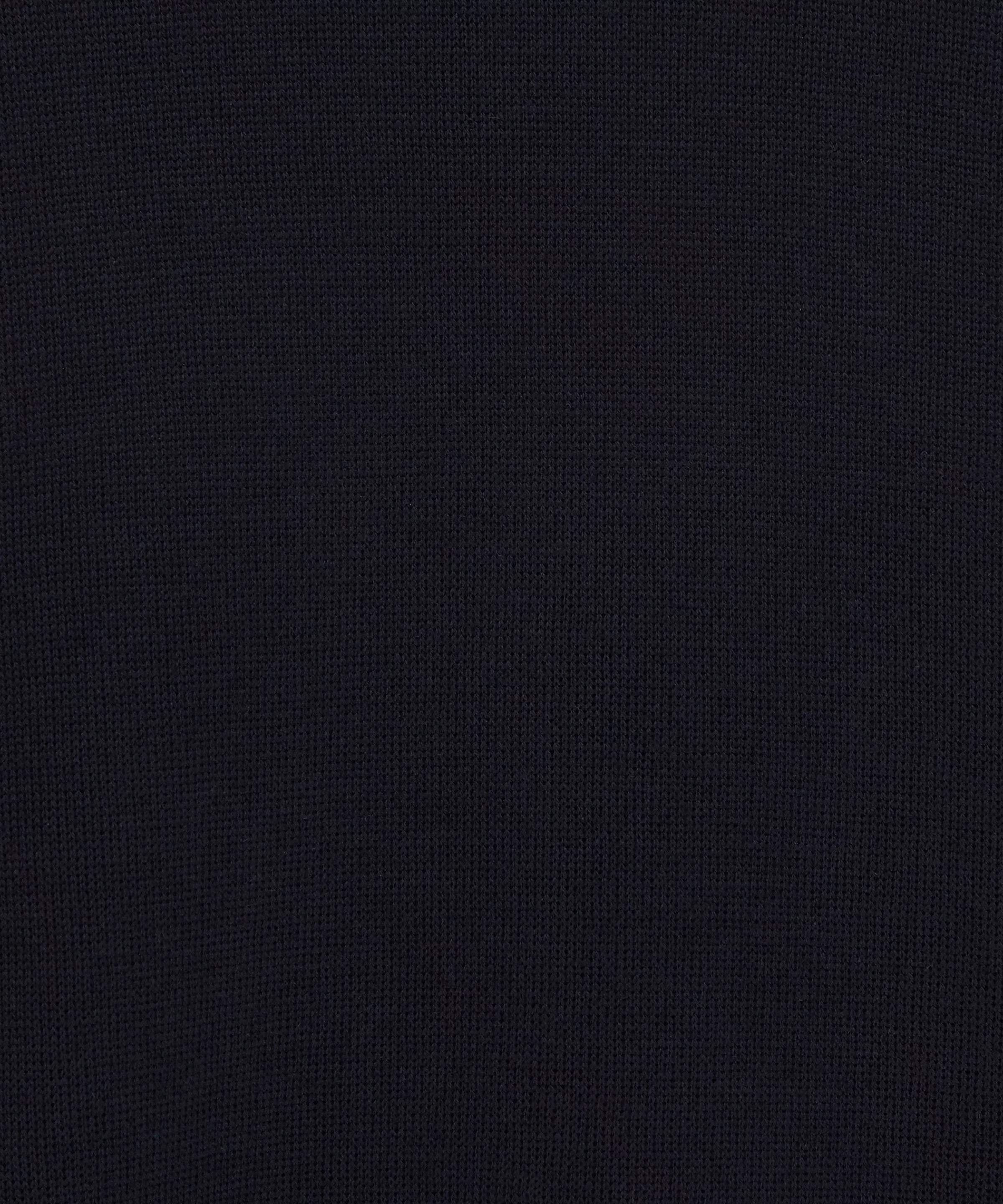 Navy Blue Knitted Crew Neck Sweatshirt