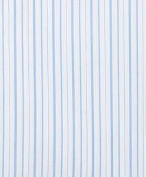 Pale Blue & White Tailored Fit Thick & Thin Stripe Formal Shirt
