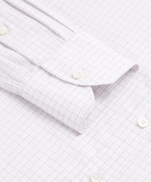 Pale Pink & Grey Classic Fit Shadow Casual Check Formal Shirt