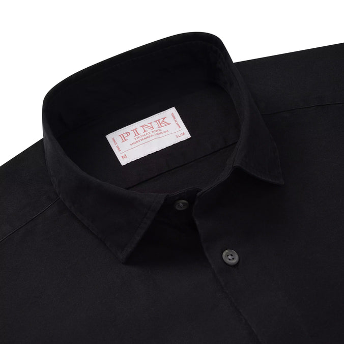 Dark Navy Blue Slim Fit Smart Casual Dark Indigo Shirt