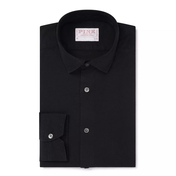Dark Navy Blue Slim Fit Smart Casual Dark Indigo Shirt