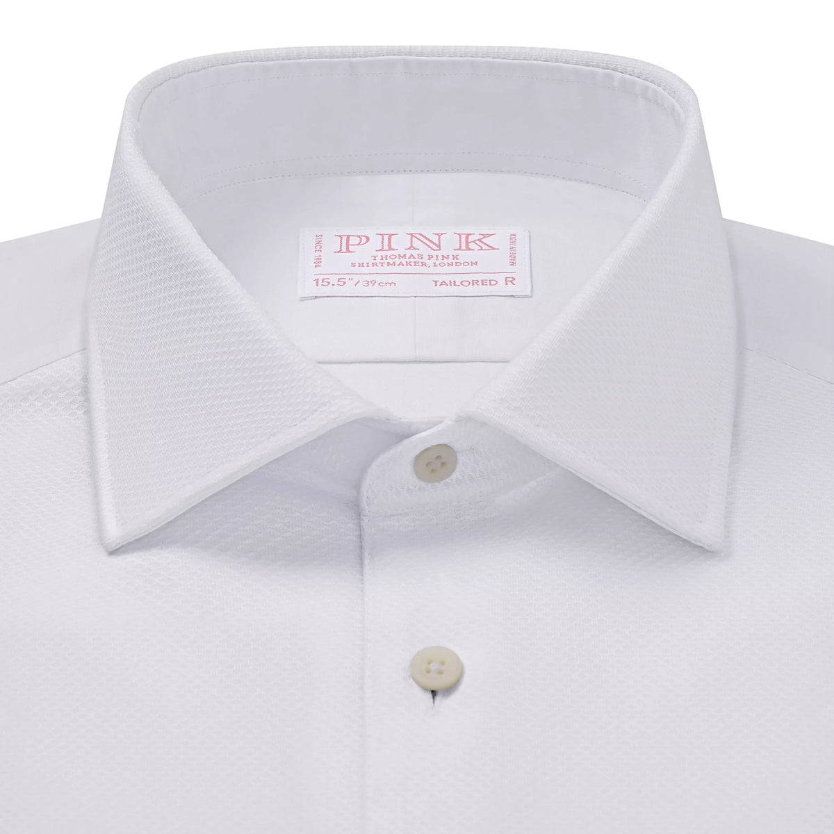 White Tailored Fit Double Cuff Marcella Twill Evening Shirt - Long / 17.0 White Tailored Fit Double Cuff Marcella Twill Evening Shirt - Long / 17.0