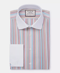 Multicolour Slim Fit Multi Bengal Stripe Dress Shirt