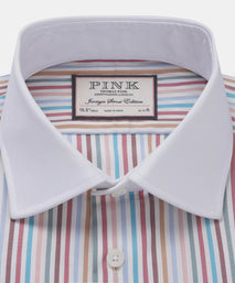 Multicolour Slim Fit Multi Bengal Stripe Dress Shirt