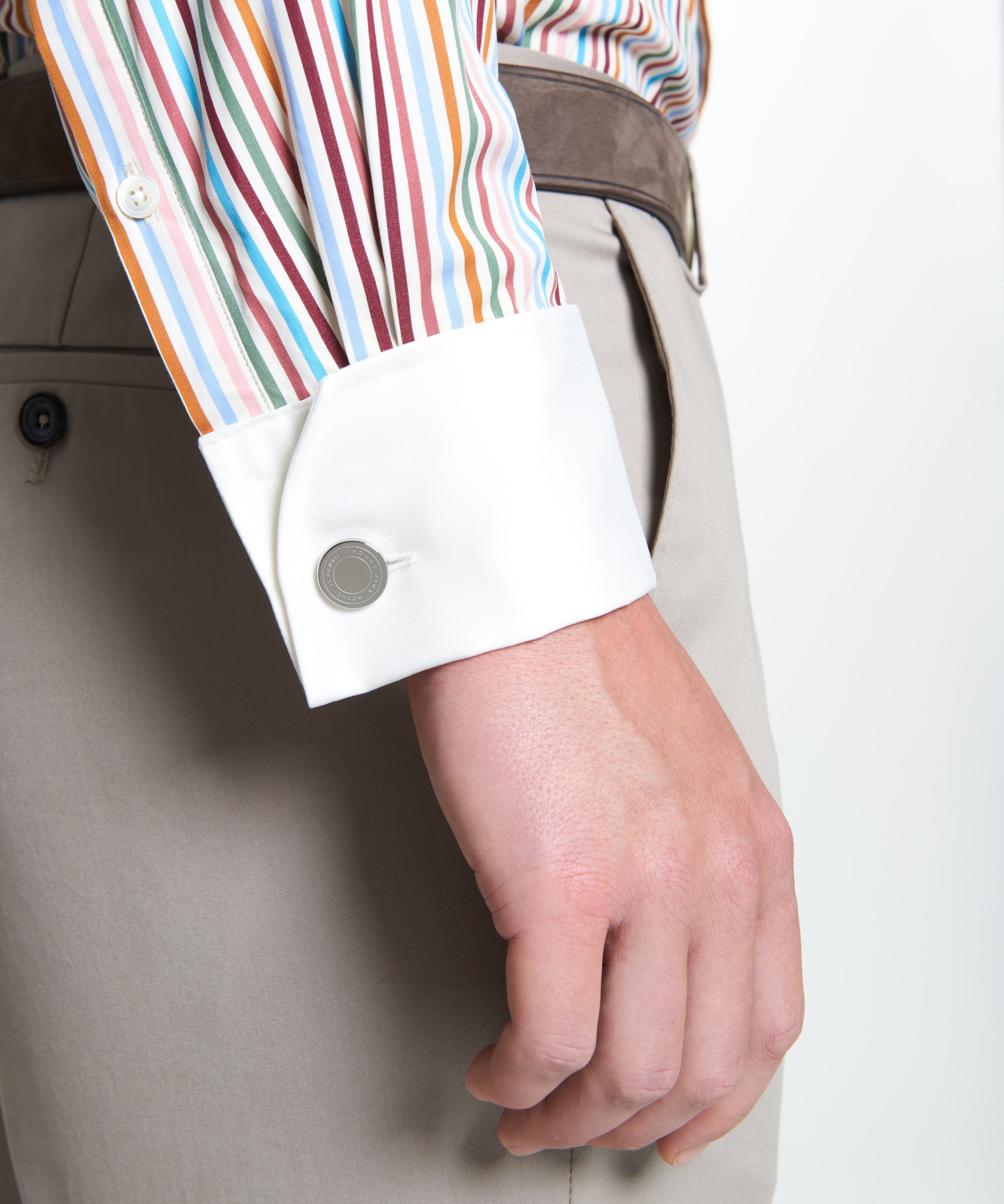 トップス STRIPED REGULAR COLLAR SHIRT S/S TYPE-2 STRIPED OPEN COLLAR SHIRT S/S -TYPE 2- #GRAY [24SS-WMS-OC09