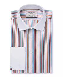 Multicolour Tailored Fit Multi Bengal Stripe Dress Shirt