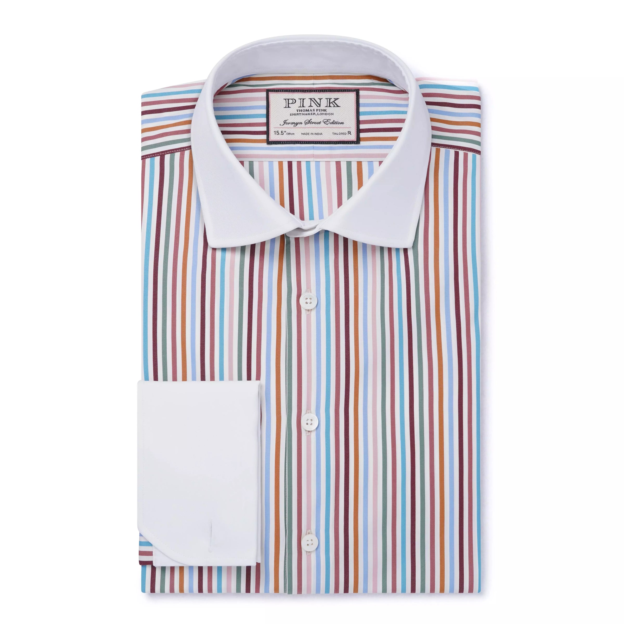 Multicolour Tailored Fit Multi Bengal Stripe Dress Shirt