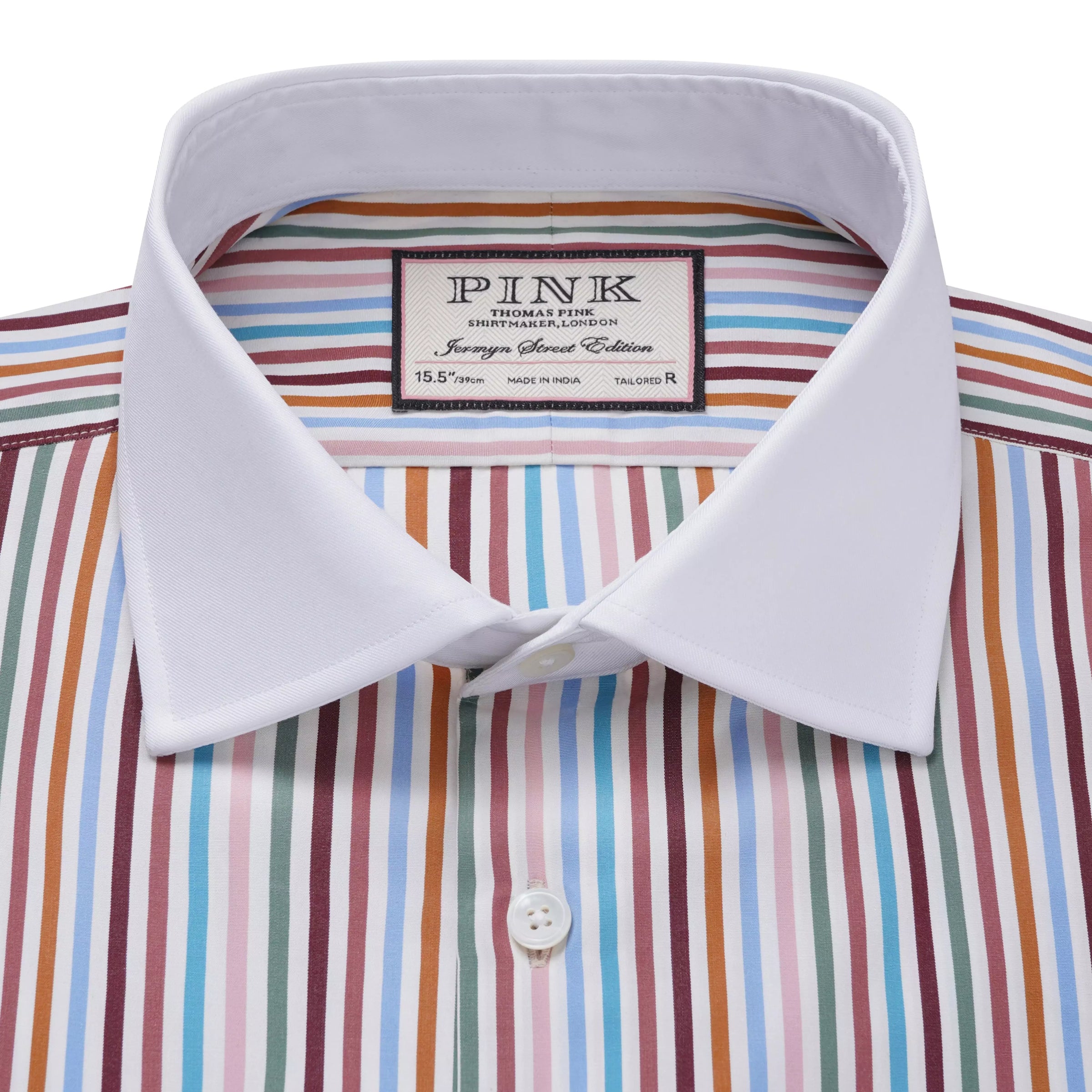 Multicolour Tailored Fit Multi Bengal Stripe Dress Shirt