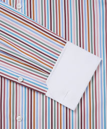 Multicolour Tailored Fit Multi Bengal Stripe Dress Shirt