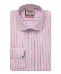 Pink & Blue Classic Fit Supraluxe Multi Stripe Formal Shirt