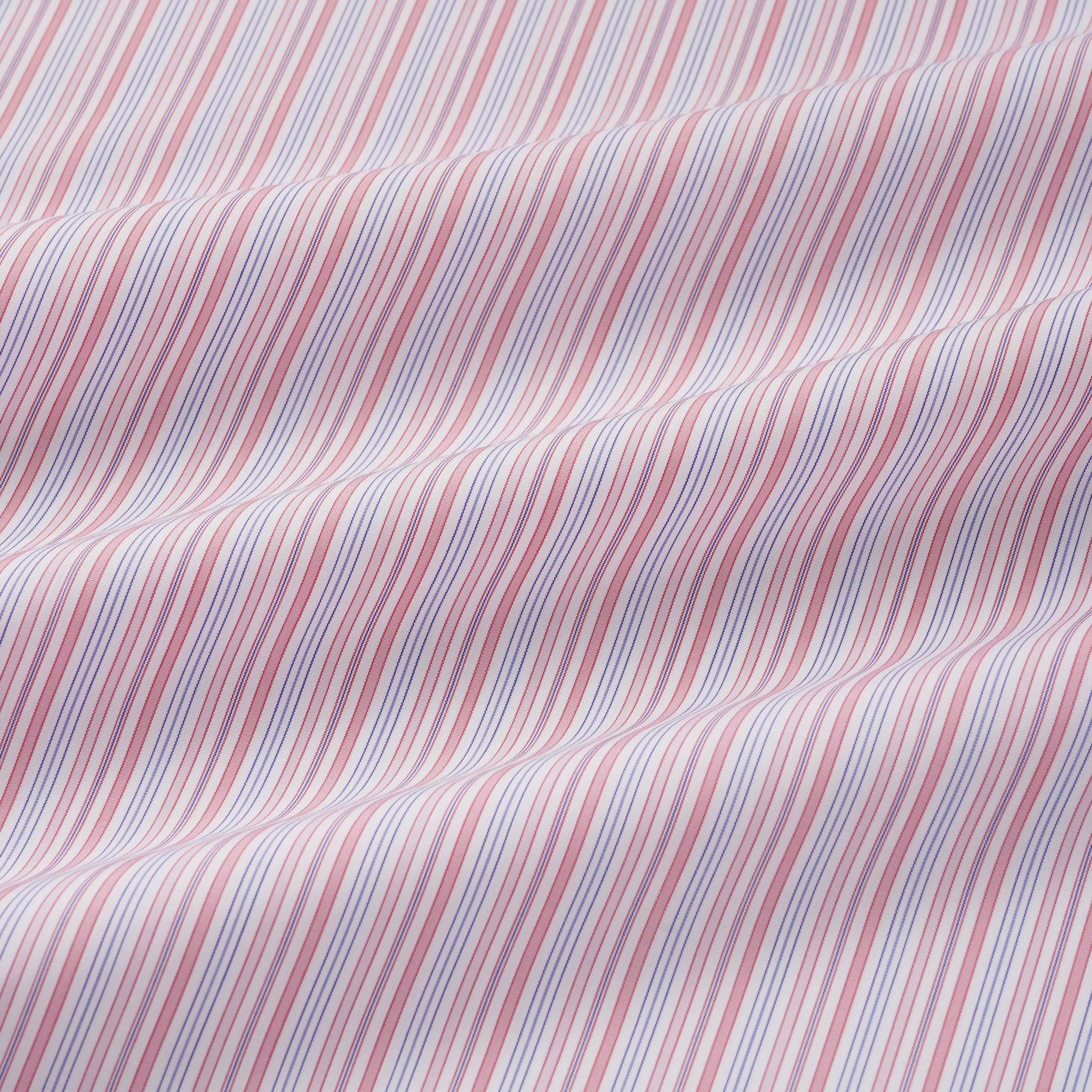 Pink & Blue Classic Fit Supraluxe Multi Stripe Formal Shirt