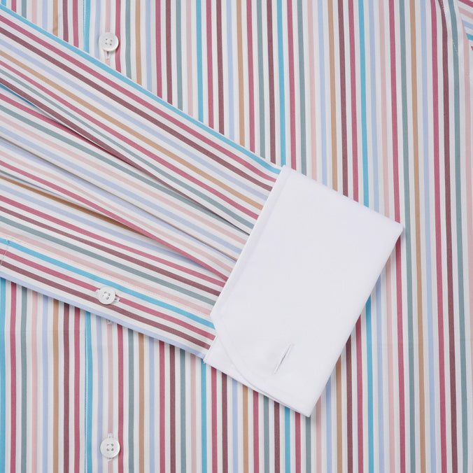 Multicolour Classic Fit Multi Bengal Stripe Dress Shirt