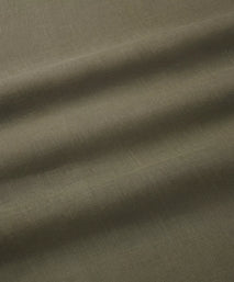 Khaki Green Classic Fit Smart Casual Button Down Linen Slub Shirt