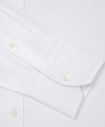 White Tailored Fit Royal Twill Dress Shirt