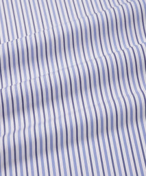 White & Blue Tailored Fit Regent Track Stripe Dress Shirt