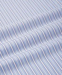 Pale Blue & Blue Classic Fit French Cuff Bloomsbury Stripe Dress Shirt