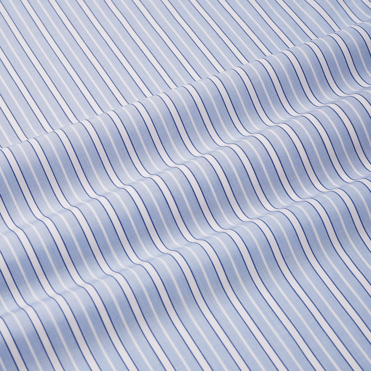 Pale Blue & Blue Classic Fit French Cuff Bloomsbury Stripe Dress Shirt