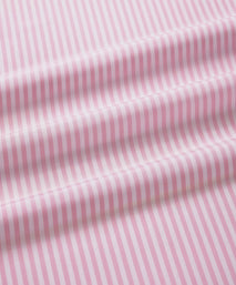 Pink & White Classic Fit Business Casual Cotton Stripe Shirt