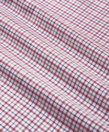 White & Multicolour Slim Fit Smart Casual Twill Window Check Shirt