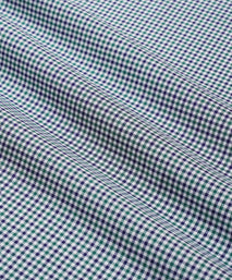 Green & Blue Tailored Fit Smart Casual Mini Check Shirt