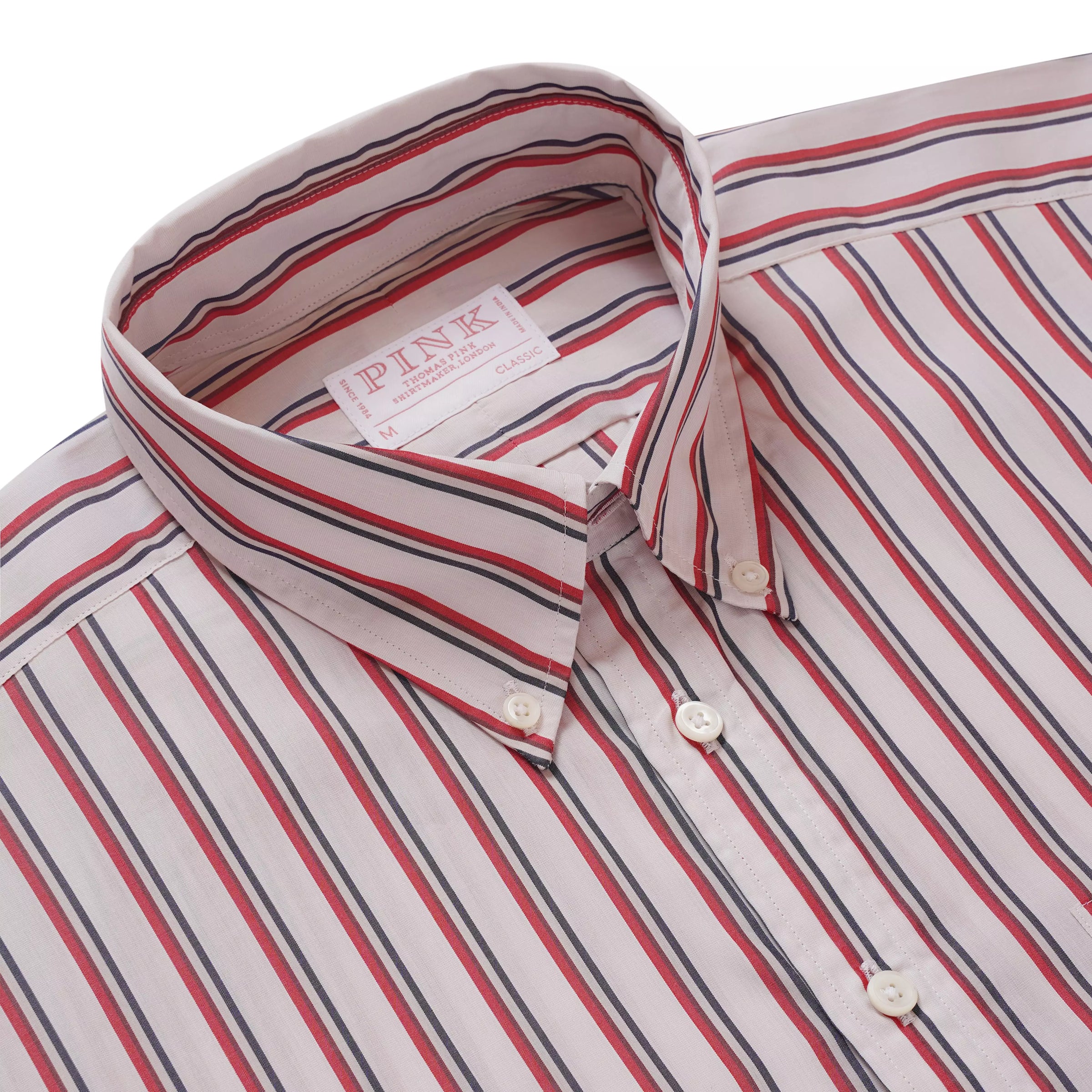 Stone & Red Classic Fit Smart Casual Jubilee End On End Shirt