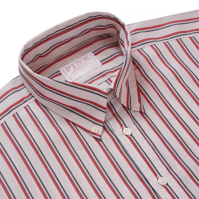 Stone & Red Classic Fit Smart Casual Jubilee End On End Shirt