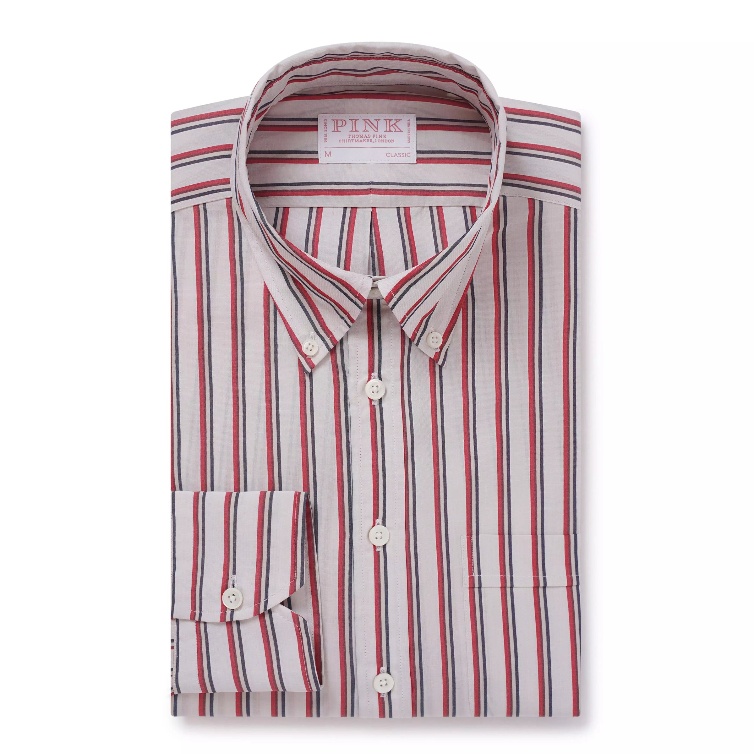 Stone & Red Classic Fit Smart Casual Jubilee End On End Shirt
