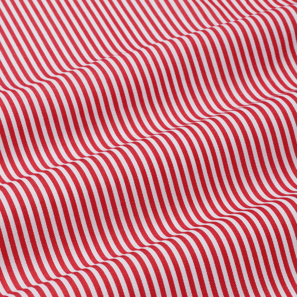 Red & White Tailored Fit Capri Stripe Shirt Dress Shirt