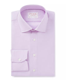 Lilac Tailored Fit End On End Formal Shirt