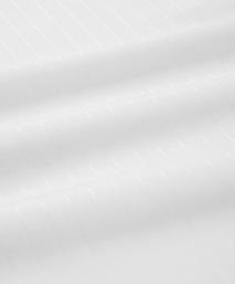 White Classic Fit Double Cuff Tonal Barre Stripe Formal Shirt