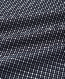 Navy Blue Slim Fit Smart Casual Indigo Check Shirt